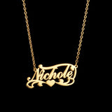 Atoztide Personalized Nameplate Necklace for Women