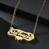 Atoztide Personalized Nameplate Necklace for Women