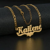 Atoztide Personalized Nameplate Necklace for Women