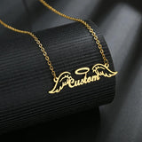 Lovely Wing Shape Necklace Personalized Jewelry Chain for Women