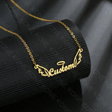 Lovely Wing Shape Necklace Personalized Jewelry Chain for Women