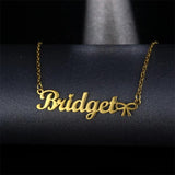 Personalized Name Necklace with Crown Glamour