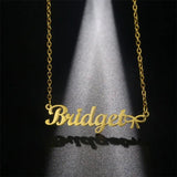 Personalized Name Necklace with Crown Glamour