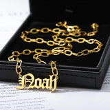 Personalized Name Necklace English Name Jewelry Stainless Steel Necklace Pendant