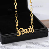 Personalized Name Necklace English Name Jewelry Stainless Steel Necklace Pendant