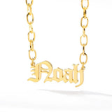 Personalized Name Necklace English Name Jewelry Stainless Steel Necklace Pendant
