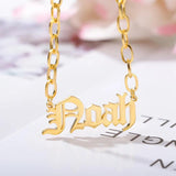 Personalized Name Necklace English Name Jewelry Stainless Steel Necklace Pendant