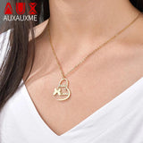 Personalized Butterfly Heart Name Necklace for Women