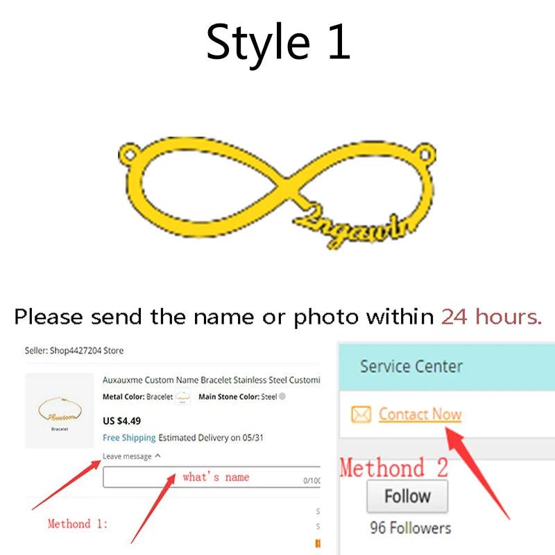 Infinity Symbol Necklace - Personalized Gift for Her