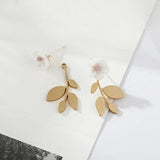 20pcs Brass Leaf Charms for DIY Necklace Earrings