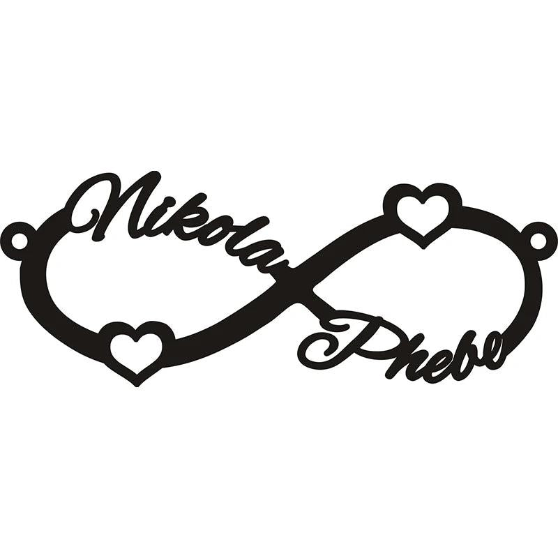 Nextvance Heart Infinite Name Necklaces - Personalized Stainless Steel Gift