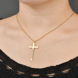 Nextvance Stainless Steel Name Cross Necklace Personalized Pendant