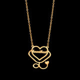 Personalized Name Necklace Stainless Steel Pendant
