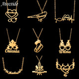 Personalized Name Necklace Stainless Steel Pendant
