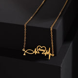 Personalized Name Necklace Stainless Steel Pendant