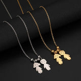 Personalized Children's Name Necklace Engraved Pendant Jewelry Gift