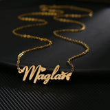 Custom Name Necklace Crystal Butterfly Pendant Choker