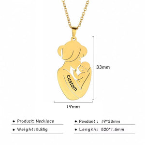 Skyrim Family Pendant Necklace Stainless Steel Jewelry Mother's Gift