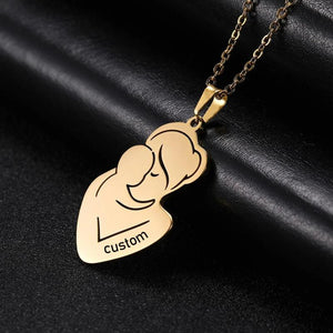 Skyrim Family Pendant Necklace Stainless Steel Jewelry Mother's Gift