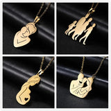 Skyrim Family Pendant Necklace Stainless Steel Jewelry Mother's Gift