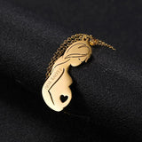 Skyrim Family Pendant Necklace Stainless Steel Jewelry Mother's Gift