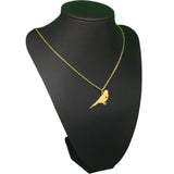 Personalized Bird Charm Parakeet Necklace - Any Words Gift