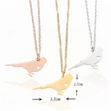Personalized Bird Charm Parakeet Necklace - Any Words Gift