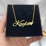 Personalized Heart Pendant Necklace Stainless Steel Chain