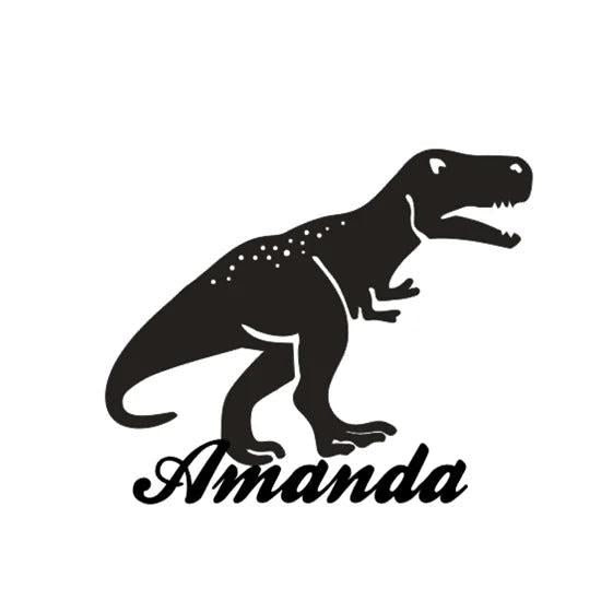 Personalized Tyrannosaurus Rex Dinosaur Name Necklace
