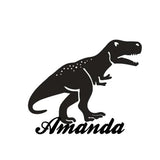 Personalized Tyrannosaurus Rex Dinosaur Name Necklace