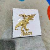 Personalized Tyrannosaurus Rex Dinosaur Name Necklace