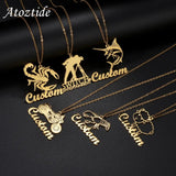 Atoztide Scorpion Pendant Necklace Stainless Steel Christmas Gift