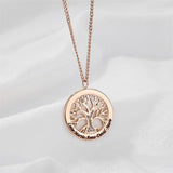 Personalized Family Engraving Names Necklace with Birthstone