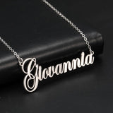 Sipuris Name Necklace Stainless Steel Choker Cuba Chains Jewelry