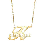 Letter Hollow Necklace Name Personalized O-Chain