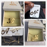 Letter Hollow Necklace Name Personalized O-Chain