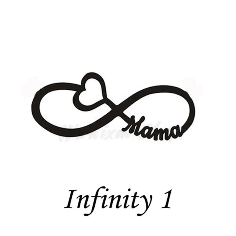Personalized Infinity Name Necklace for Women Stainless Steel Pendant Jewelry