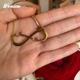 Personalized Infinity Name Necklace for Women Stainless Steel Pendant Jewelry