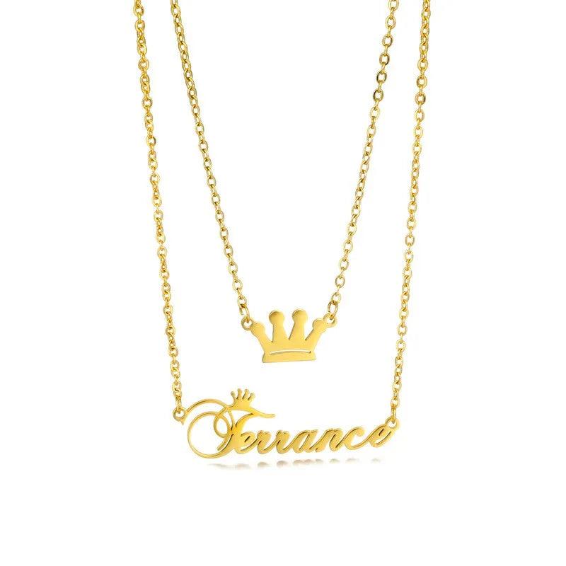 Double Layer Necklace Personalized Butterfly Pendant Necklace Women Jewelry
