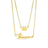 Double Layer Necklace Personalized Butterfly Pendant Necklace Women Jewelry