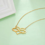 Fishhook Infinity Necklace Personalized Name Heart Chain Family Kid Gift