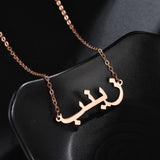 Acheerup Personalized Arabic Names Stainless Steel Necklace