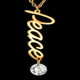 Stainless Steel Birthstone Name Necklace Personalized Gift