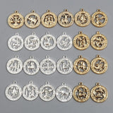 Hollow Constellation Silver Pendants DIY Necklace Jewelry Party 23mm x 20mm