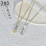 Custom Double Layer Name Necklace, Stainless Steel Women's Jewelry