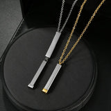 Custom Double Layer Name Necklace, Stainless Steel Women's Jewelry