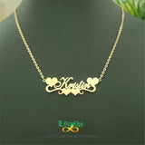 Personalized Heart Necklace Stainless Steel Name Choker