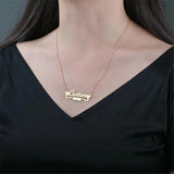 Personalized Heart Necklace Stainless Steel Name Choker