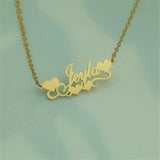 Personalized Heart Necklace Stainless Steel Name Choker