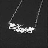 Personalized Heart Necklace Stainless Steel Name Choker
